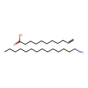 Tetradecan-1-amine; undec-10-enoic acid structure