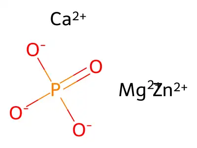 Phosphoric acid, calcium magnesium zinc salt (1:?:?:?) structure