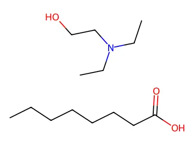 Octanoic acid, compd. with 2-(diethylamino)ethanol (1:1) structure