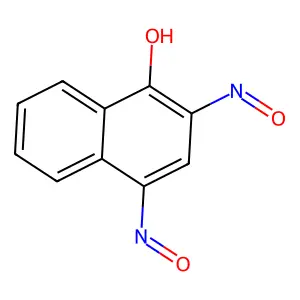 1-Naphthalenol, 2,4-dinitroso- structure