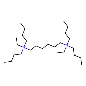 N,N,N',N'-Tetrabutyl-N,N'-diethyl-1,6-hexanediaminium structure