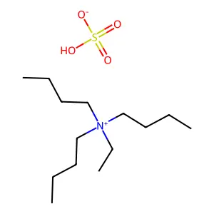1-Butanaminium, N,N-dibutyl-N-ethyl-, sulfate (1:1) structure