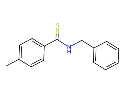 Benzamide, N-benzyl-p-methyl-thio- structure