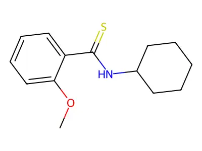 Benzamide, N-cyclohexyl-o-methoxy-thio- structure