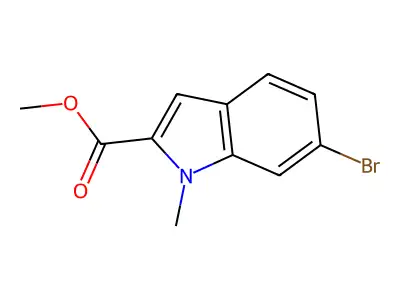 Methyl 6-bromo-1-methyl-1H-indole-2-carboxylate structure