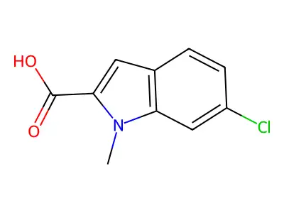6-chloro-1-methyl-1H-indole-2-carboxylic acid structure