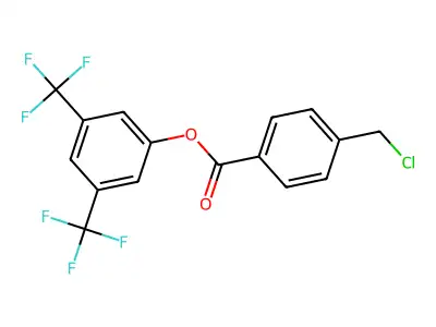 3,5-Bis(trifluoromethyl)phenyl 4-(chloromethyl)benzoate structure