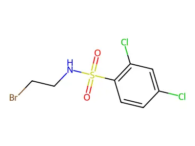 N-(2-bromoethyl)-2,4-dichlorobenzenesulfonamide structure