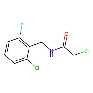 2-Chloro-N-((2-chloro-6-fluorophenyl)methyl)acetamide structure
