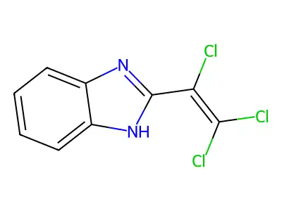 2-(1,2,2-trichlorovinyl)-1H-benzo[d]imidazole structure