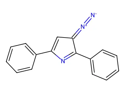 3-Diazo-2,5-diphenyl-3H-pyrrole structure