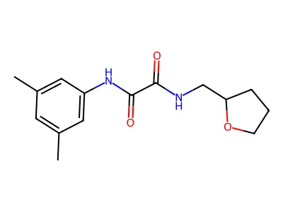 N'-(3,5-dimethylphenyl)-N-(oxolan-2-ylmethyl)oxamide structure