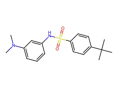 4-tert-Butyl-N-(3-dimethylamino-phenyl)-benzenesulfonamide structure