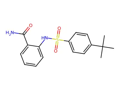2-(4-Tert-butylbenzenesulfonamido)benzamide structure