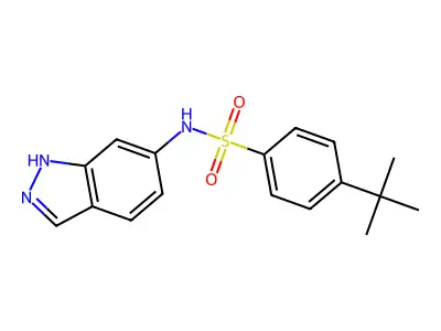 4-tert-Butyl-N-(1H-indazol-6-yl)-benzenesulfonamide structure