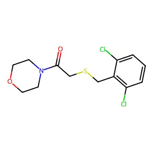 2-[(2,6-Dichlorobenzyl)sulfanyl]-1-(morpholin-4-yl)ethanone structure