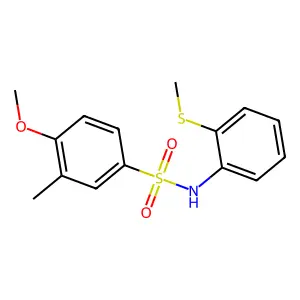 4-methoxy-3-methyl-N-(2-methylsulfanylphenyl)benzenesulfonamide structure