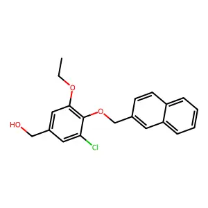 [3-Chloro-5-ethoxy-4-(naphthalen-2-ylmethoxy)phenyl]methanol structure