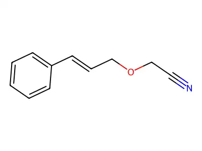 Acetonitrile, [(3-phenyl-2-propenyl)oxy]- structure