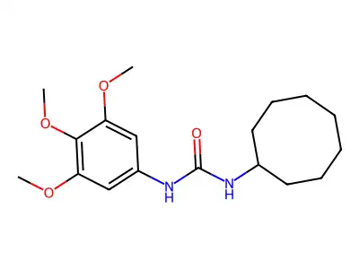 Urea, N-cyclooctyl-N'-(3,4,5-trimethoxyphenyl)- structure