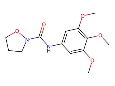 2-Isoxazolidinecarboxamide, N-(3,4,5-trimethoxyphenyl)- structure