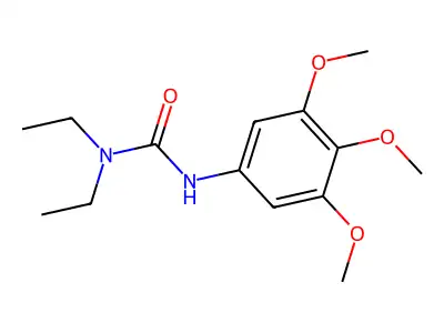 Urea, N,N-diethyl-N'-(3,4,5-trimethoxyphenyl)- structure