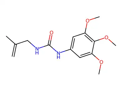Urea, N-(2-methyl-2-propenyl)-N'-(3,4,5-trimethoxyphenyl)- structure