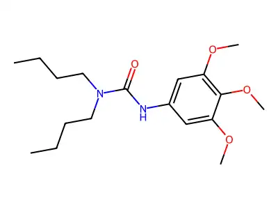 Urea, N,N-dibutyl-N'-(3,4,5-trimethoxyphenyl)- structure