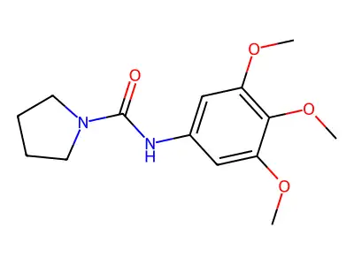 1-Pyrrolidinecarboxamide, N-(3,4,5-trimethoxyphenyl)- structure
