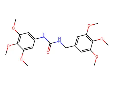 Urea, N-(3,4,5-trimethoxyphenyl)-N'-((3,4,5-trimethoxyphenyl)methyl)- structure
