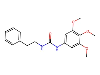 Urea, N-(2-phenylethyl)-N'-(3,4,5-trimethoxyphenyl)- structure