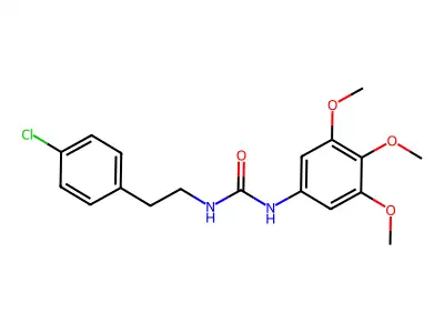 Urea, N-(2-(4-chlorophenyl)ethyl)-N-(3,4,5-trimethoxyphenyl)- structure