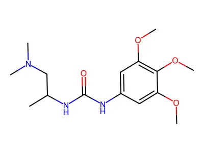 Urea, N-(2-(dimethylamino)-1-methylethyl)-N'-(3,4,5-trimethoxyphenyl)- structure