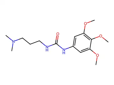 Urea, N-(3-(dimethylamino)propyl)-N'-(3,4,5-trimethoxyphenyl)- structure