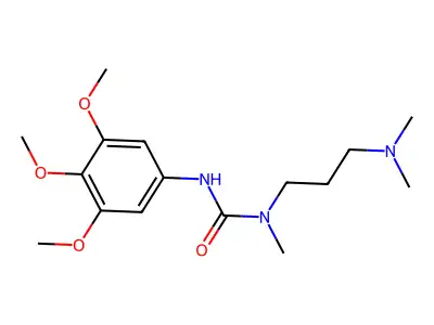 Urea, N-(3-(dimethylamino)propyl)-N-methyl-N'-(3,4,5-trimethoxyphenyl)- structure