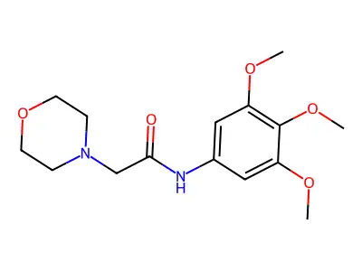 4-Morpholineacetamide, N-(3,4,5-trimethoxyphenyl)- structure