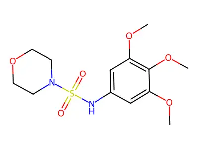 4-Morpholinesulfonamide, N-(3,4,5-trimethoxyphenyl)- structure