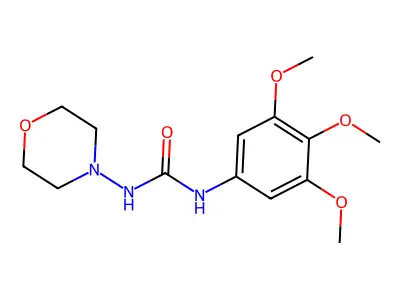 Urea, N-4-morpholinyl-N'-(3,4,5-trimethoxyphenyl)- structure