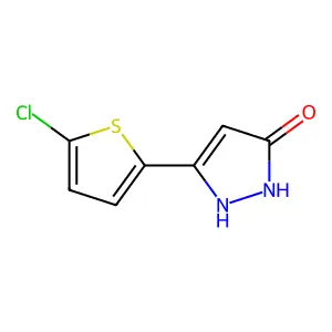 5-(5-Chloro-thiophen-2-yl)-2H-pyrazol-3-ol structure