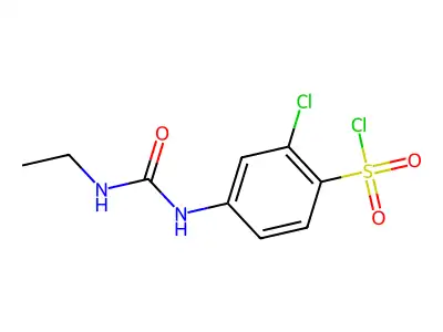 2-Chloro-4-(3-ethylureido)benzenesulfonyl chloride structure