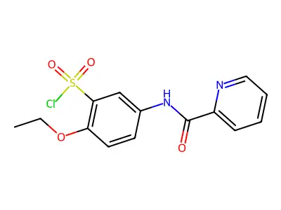 2-Ethoxy-5-(picolinamido)benzene-1-sulfonyl chloride structure
