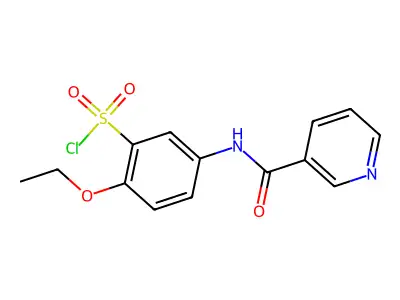 2-Ethoxy-5-[(pyridine-3-carbonyl)-amino]-benzenesulfonyl chloride structure