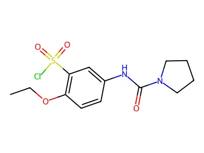 2-Ethoxy-5-[(pyrrolidine-1-carbonyl)-amino]-benzenesulfonyl chloride structure