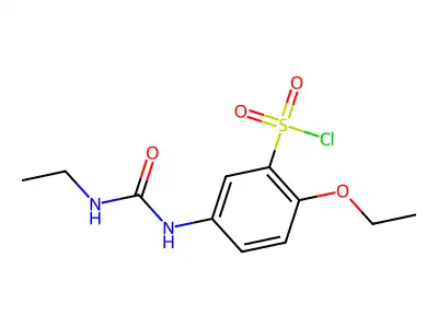 2-ethoxy-5-(ethylcarbamoylamino)benzenesulfonyl Chloride structure
