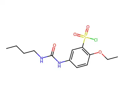 5-(3-Butylureido)-2-ethoxybenzene-1-sulfonyl chloride structure