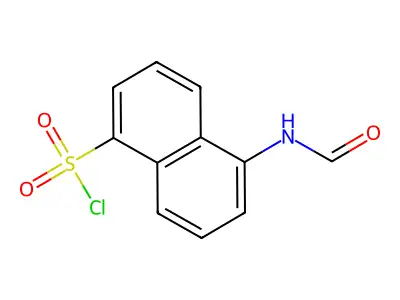 5-(Formylamino)-1-naphthalenesulfonyl chloride structure