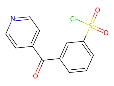 3-(4-Pyridinylcarbonyl)benzenesulfonyl chloride structure