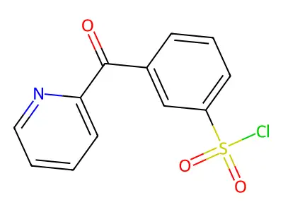 3-(pyridine-2-carbonyl)benzenesulfonyl Chloride structure
