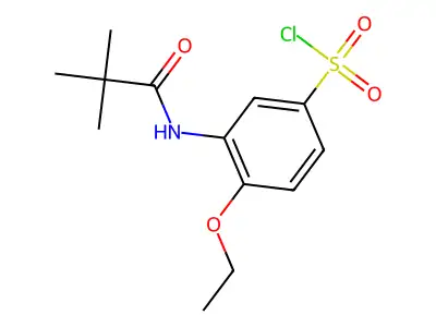 4-Ethoxy-3-pivalamidobenzene-1-sulfonyl chloride structure