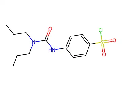 4-(3,3-Dipropyl-ureido)-benzenesulfonyl chloride structure